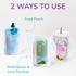 with lid for Food Pouches & Juice Boxes - Multipurpose Design - Prevent Messes & Support Self-Feeding - Handles for Easy Grasping - Made in USA...