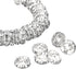 uxcell 200Pcs 6mm Rondelle Spacer Beads, Silver Plated Rhinestone Spacer Beads, Round Spacer Loose Beads for DIY Bracelet Necklace Jewelry Making ...
