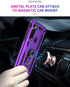 Androgate Moto G Stylus/Pro Case with Tempered Glass Screen Protectors, Ring Kickstand Car Mount, Shockproof Cover, Purple...
