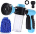 Garden Hose Nozzle Adjustable Hose Spray Nozzle High Pressure 8 Watering Pattern with 3.5Oz Soap Sprayer Power Garden Water Hose Foam Nozzle Spray...