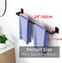 Bathroom Towel Bar, 24 Inch Towel Racks for Bathroom Wall Mounted, Heavy Duty Hand Towel Holder Organizer, Modern Home Decor Towel Rod, Matte Blac...
