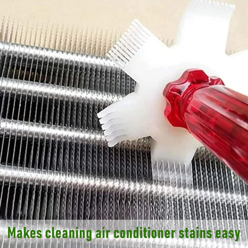 5 Piece Air Conditioner Fin Cleaner Set: Includes 3 Fin Straightening Combs and 2 Coil Cleaning Brushes - Perfect for Air Conditioner, Refrigerato...