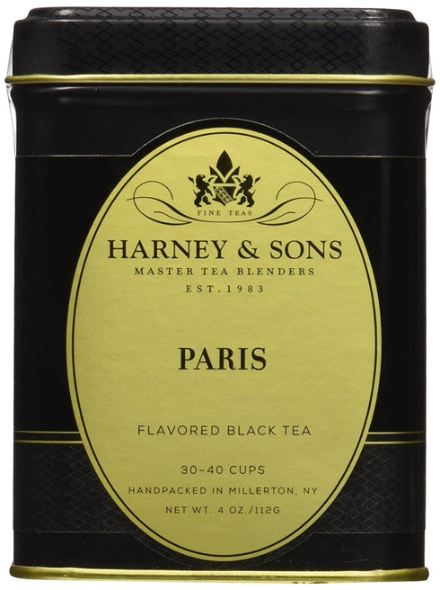 Harney & Sons Paris Tea , 4 oz Loose Leaf Black Tea w/ Caramel and Fruit Flavors...