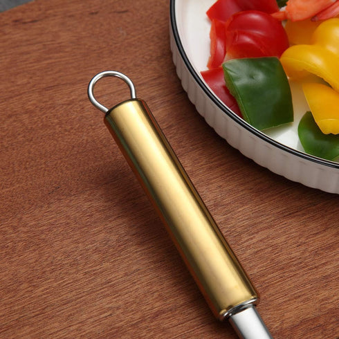 Berglander Spatula, Stainless Steel Gold Handle Solid Turner, Golden Handle Kitchen Spatulas Titanium Plating, Cooking Spatula, Spatula For Cookin...
