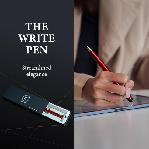 Garland Metal Pen & Stylus – Made in USA - 2-in-1 Dual-Function – Classic Color Pen for Digital Devices – Phones, Tablet, Any Touch Screen, Gift B...