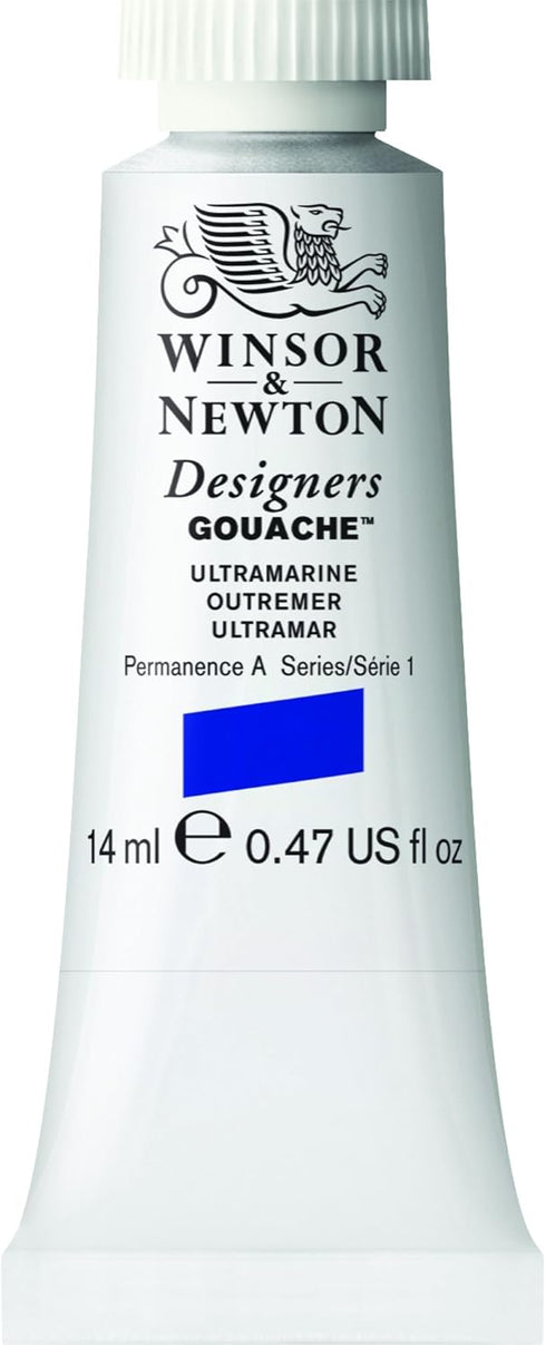 Winsor & Newton Designer's Gouache, 14 ml (0.47oz) tube, Ultramarine...