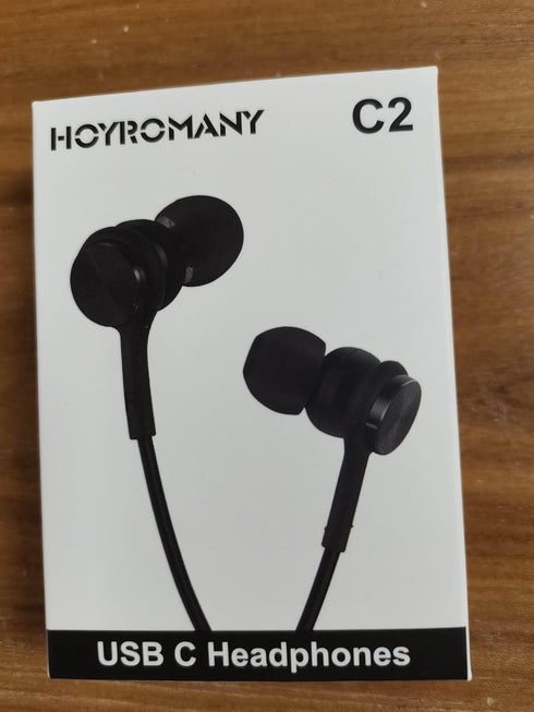 USB C Headphones for iPhone 15 Pro Max Samsung Galaxy S23 S22 Ultra S21 FE S20 A53, USB Type C Earbuds HiFi Stereo in Ear Bass Wired Earphones wit...