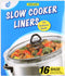 16 Bags Slow Cooker Liners, Disposable Multi Use Cooking Bags,Large Size Fit 3QT to 8QT, Plastic Bags for Slow Cooker, Pans, Aluminum Cooking Tray...