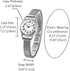 Womens Watch Ladies Wristwatch: Women Silver Stretch Band White Dial Thin Watch Girls Eazy Reader Waterproof Watch Elderly Wrist Watch Mujer Reloj...