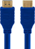Cmple - HDMI Cable 1.5FT High Speed HDTV Ultra-HD (UHD) 3D, 4K @60Hz, 18Gbps 28AWG HDMI Cord Audio Return 1.5 Feet Blue...