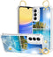 OOK Wrist Strap Case for Samsung Galaxy A15 5G with Kickstand, Seabeach Wristband Crystal Shockproof Protection Phone Case for Women Girls Clear C...