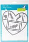 Lawn Fawn Lawn Cuts - Stitched Heart Envelope Die...