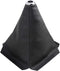 X AUTOHAUX 0.63 Inch Inner Hole Dia PVC Faux Leather Gear Shifter Knob Cover Car Dust Boot 20 x 24cm...