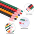 Moalin 12Pcs Sewing Mark Pencil, Sewing Fabric Pencils Free Cutting Crayons Sewing Fabric Pencil Tailor's Marking and Tracing Tools (6 Colors)...
