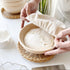 Banneton Bread Proofing Basket, Banneton Basket Set of 2, 9 inch Sourdough Proofing Basket Round Proofing Bowls Handmade Rattan Baskets and Liners...