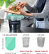 Compostable Trash Bags 1.2 Gallon 150 Packs,AYOTEE Small Compost Bags,Small Biodegradable Trash Bags Green Are Suitable For 1-2 Gallon And 4-8 Lit...