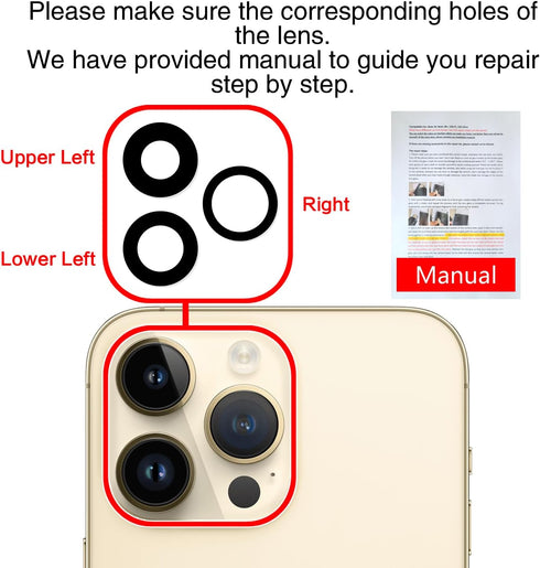 for iPhone 14 pro max Camera Lens Replacement iPhone 14 pro Glass Lens iPhone 14 pro max Rear Glass iPhone 14 pro Rear Camera Glass Lens iPhone 14...