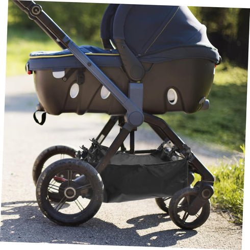 Stroller Bottom Storage Bag Pushchair Bottom Basket Stroller Storage Bag Stroller Bottom Basket Wagon Accessories Nappy Storage Pouch Truck Oxford...