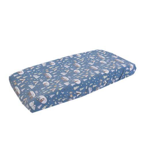 Premium Knit Changing Pad Cover by Copper Pearl: Soft, Stylish, and Universal Fit for All Standard Diaper Changing Pads, Trendy Design Changing Pa...