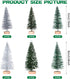 18Pcs Miniature Pine Trees Sisal Trees with Wood Base Christmas Tree Set Tabletop Trees for Miniature Scenes, Christmas Crafting and Designing, Mi...