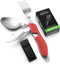 Camping Eating Utensils HIKENTURE 4-In-1 Stainless Steel Spoon Fork Knife Bottle Opener Set,Foldable Backpacking Cutlery for Traveling, Hiking, Bo...