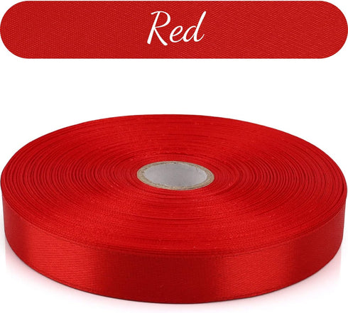 1/2 inch, Red Ribbon for Gift Wrapping 50 Yards Perfect Wedding Party Wreath Sewing DIY Hair Accessories Decoration Floral Hair Balloons Other Pro...