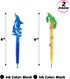 Planet Pens Bundle of Dolphin & Sea Turtle Novelty Pens - Unique Kids & Adults Office Supplies Ballpoint Pens Colorful Sea Life Writing Pens Instr...