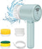 Electric Spin Scrubber, Folding Electric Cleaning Brush for Bathroom Rechargeable Shower Scrubber Power Scrubber Cordless with 3 Replaceable Clean...