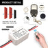 DieseRC 433Mhz Universal Wireless Remote Control Switch DC 12V 1CH RF Relay Receiver Module with 2 Transmitters, EV1527 Learning Code Smart Home R...