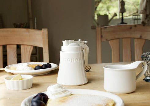 ZERO JAPAN Honey Pot BRM-40 WH, White, w3.9 x d3.5 x h4.9 inches (100 x 90 x 125 mm)...