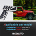 Non-Slip Foot Pedal Pads Compatible with Wrangler JL 2018-up/Gladiator 2019-up,at No Drilling Aluminum Brake and Accelerator Pedal Covers...
