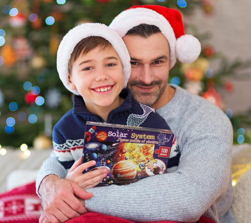Puzzles for Kids Ages 4-8, 3-5, 6-8, 8-10 Boys Girls - 100 Piece Solar System Space Kids Jigsaw Puzzles - Science Educational Toys for Kids 5-7 Pl...