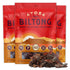 Ayoba Spicy Grass Fed Beef Biltong Slices (2 Ounce, Pack of 3) - Keto Friendly Air-Dried Grass Fed Beef Paleo Snacks - Gluten Free, Whole 30 Appro...