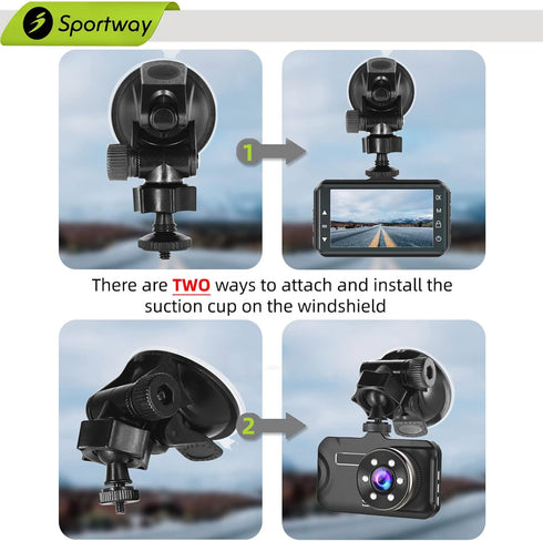S30 Dash Cam Suction Mount (2nd Gen) with 10pcs Joints for REXING,Z-Edge,Old Shark,YI,KDLINKS,Falcon Zero,Transcend,Crosstour,VANTRUE,GoPro Hero a...