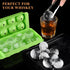 Round Ice Cube Mold,8 PCS x 1.8 inch Whiskey Ice Cubes,Circle Ice Cube Tray with Lid,Large Ice Ball Maker Mold Sphere Ice Cube,Large Ice Cube Mold...
