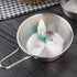 2Pcs Makgeolli Bowls, 304 Stainless Steel Korean Traditional Bowls Round Rice Bowl Wine Cup with Handle, Hiking Soup Dish Food Bowl Camp Cup (Smal...