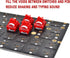 YIMAGUJRX RUNJRX Keyboard Switch Film Poron Switch Pad,Swich Film for Cherry Gateron Kailh Switches,Switch Pads for Hot Swap Keyboard 120 Pcs (Fil...