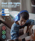 Kids Wireless Headphones with Colorful LED Lights, Foldable Children Headphone with Stereo Sound, 50H Playtime, 92dB Volume Limited Headphones On ...