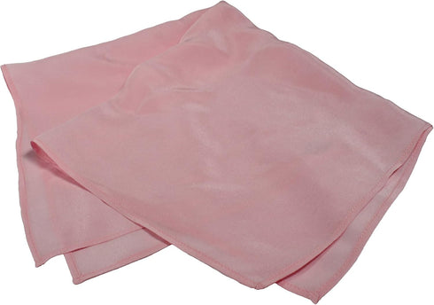 Classic Pink Silk Handkerchief 100% Silk – Soft Mulberry Silk - Large 16” Square...