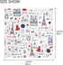 Square Scarf Paris Eiffel Tower Silk Feeling Bandanas Head Scarfs Hair Wraping Neckerchief for Women 23.6 Inch...