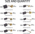 20Pcs Electric Motor Carbon Brushes 10 Different Sizes for Replacement Repair Power Tool Part...
