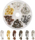 KISSITTY 36pcs/Box 6 Colors Brass Stud to Clip on Earring Converter 19x6mm for Non-Pierced Ears...