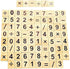 Abbaoww 100 Pcs Wooden Number Symbol Tiles for Crafts, Pendants, Spelling, Scrapbooking, Decoration...