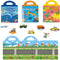 Reusable Sticker Book for Learning, 3 Sets Dinosaur Stickers Ocean Animals and Vehicles Theme Activity Sticker Books for Kids 3+ Girls Boys Travel...