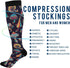 Green Grapes Compression Socks for Women and Men Circulation Long Socks for Athletic Running 1...