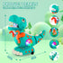 Baby Toys for Newborn, Dinosaur Tummy Time Toys, Light Up Musical Crawling Infant Toy for 0-6 6-12 Months, Children's Day Birthday Shower Gifts fo...