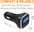 4.8A 24W Dual USB Car Charger Volt Meter Car Battery Monitor with LED Voltage & Amps Display, Cigarette Lighter Adapter, USB Cigarette Lighter Ada...