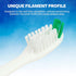 Falcon Toothbrush with Curved Filaments, Deep Reach (Family Care - Soft Bristles), 4 Colors - 12 Count (Pack of 1)...