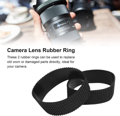 Camera Lens Rubber, Recise Zoom and Focus Grip Rubber Set for Nikon AF S 70?200mm F 2.8G ED VR II Replacement Rubber......