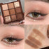 Erinde 9 Colors Eyeshadow Palette, Matte Shimmer Glitter Eye Shadow Palette Makeup, Highly Pigmented Long Lasting Waterproof, Natural Neutral Nude...